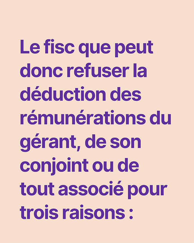 remuneration du gérant 1