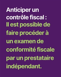 Anticiper un contrôle fiscal 